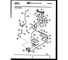 Frigidaire GPG38BNW1 burner, manifold and gas control diagram