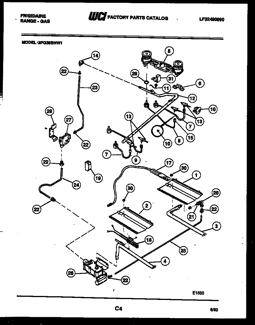 Burner, manifold and gas control