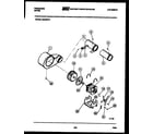 Frigidaire DGCSFL1 motor and blower parts diagram