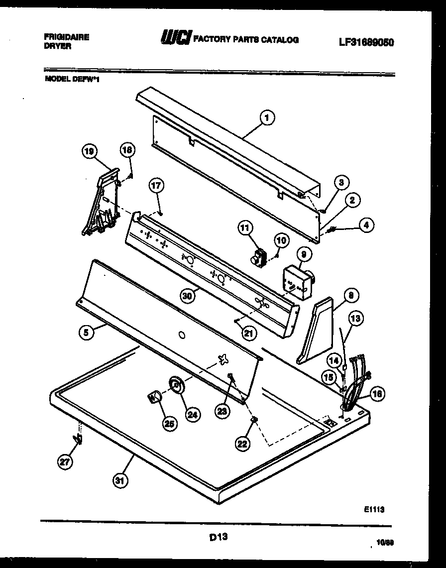 CONSOLE AND CONTROL PARTS