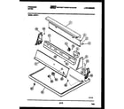 Frigidaire DEFW1 console and control parts diagram