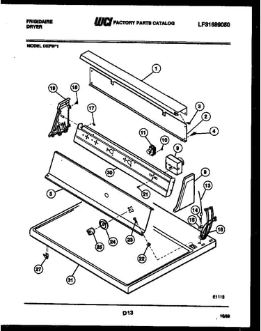 Console and control parts