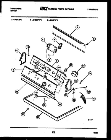 Console and control parts