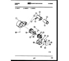 Frigidaire DGILL1 motor and blower parts diagram