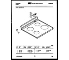 Frigidaire REGS39WLL0 cooktop parts diagram