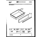 Frigidaire REGS39WLL0 drawer parts diagram