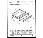 Frigidaire RG35CAL2 drawer parts diagram