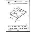 Frigidaire RG35CAW2 cooktop parts diagram