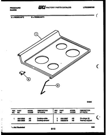 Cooktop parts