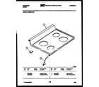 Frigidaire REG39WLW0 cooktop parts diagram