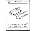Frigidaire REG39WLW0 drawer parts diagram