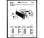 Frigidaire DW3350F1 console and control parts diagram