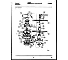 Frigidaire DW3350H1 motor pump parts diagram