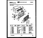 Frigidaire A05LH8L1 cabinet parts diagram
