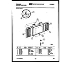 Frigidaire A05LH8L1 window mounting parts diagram