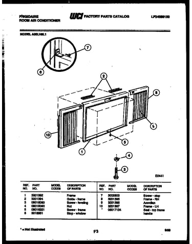 Window mounting parts