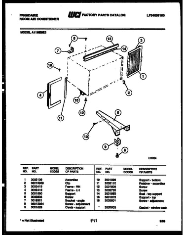 Window mounting parts