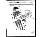 Kelvinator GTN155AH1 shelves and supports diagram