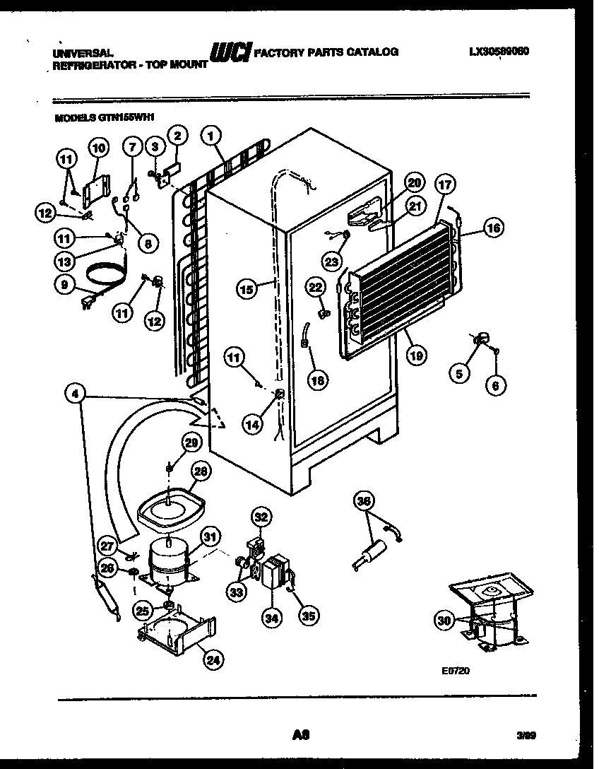 System and automatic defrost parts
