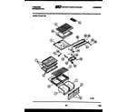 Frigidaire FPD18TLF0 shelves and supports diagram