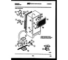 Frigidaire FPDA18TLH0 system and automatic defrost parts diagram