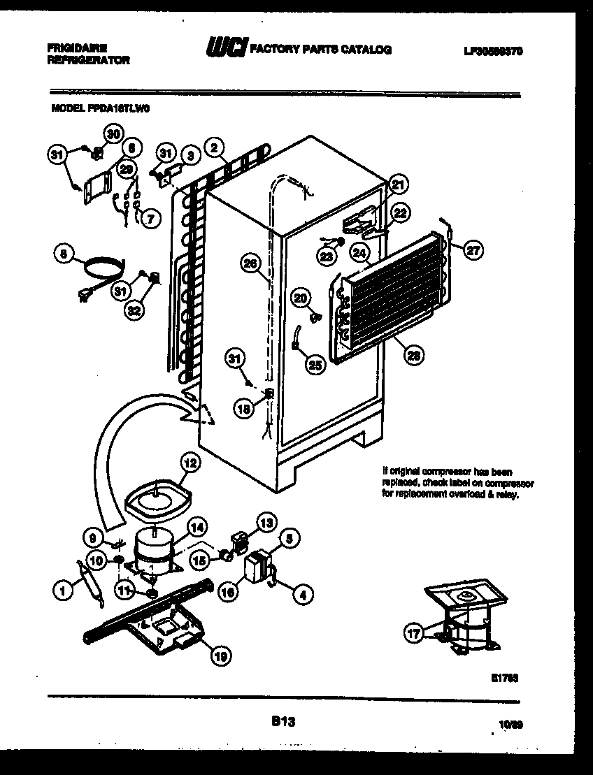 System and automatic defrost parts