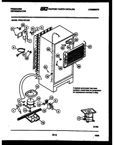 System and automatic defrost parts