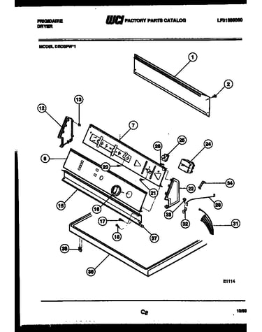 Console and control parts