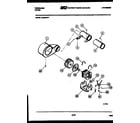 Frigidaire DECSFL1 motor and blower parts diagram