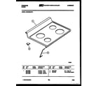 Frigidaire RGC32BAW2 cooktop parts diagram