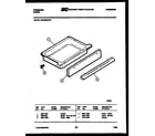 Frigidaire RGC32BAH2 drawer parts diagram