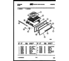 Frigidaire G30BCW1 broiler drawer parts diagram