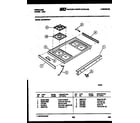 Frigidaire GPG39WNW1 cooktop parts diagram