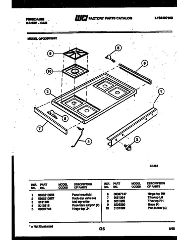 Cooktop parts