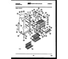 Frigidaire FP18TLF1 cabinet parts diagram