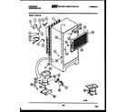 Frigidaire FP18TLH1 system and automatic defrost parts diagram