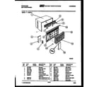 Frigidaire AW10MT5L1 cabinet parts diagram