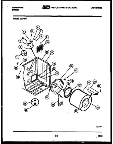 Cabinet and component parts