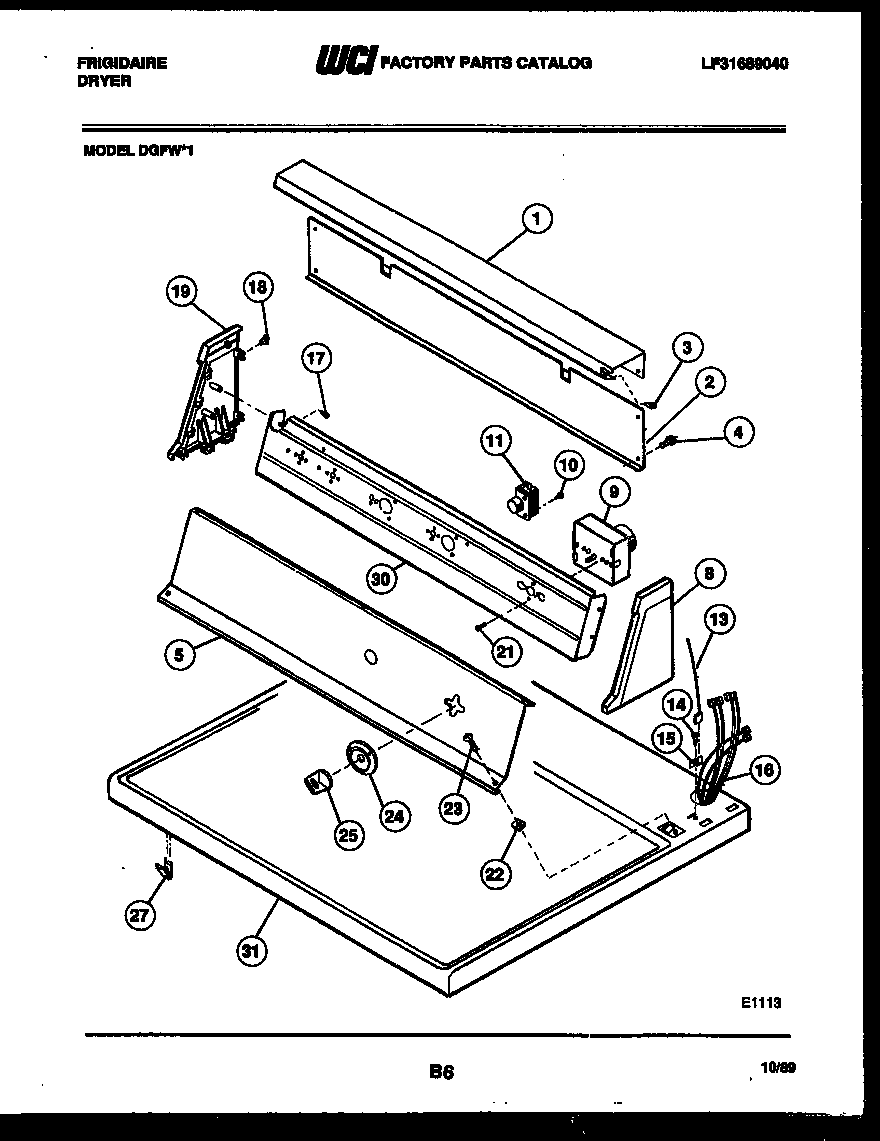 Console and control parts