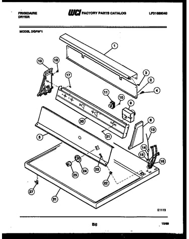 Console and control parts