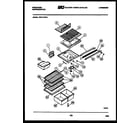 Frigidaire FPD17TIFA1 shelves and supports diagram