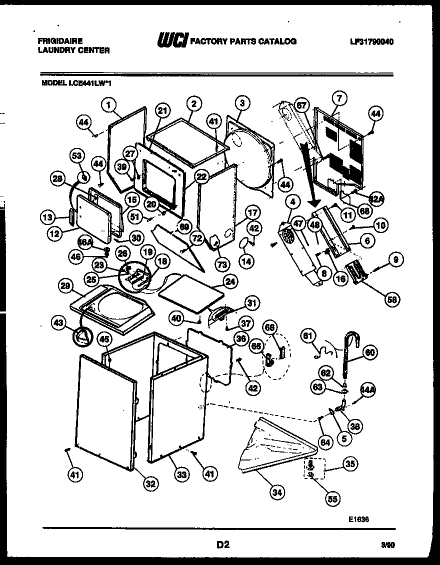 Cabinet parts and heater