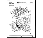 Frigidaire LCE441LW1 console, control and drum diagram
