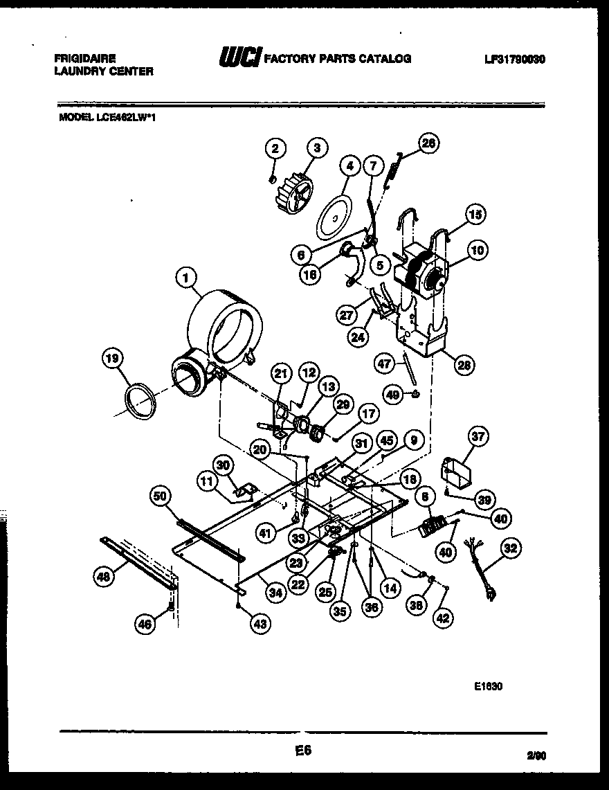 DRYER MOTOR, BLOWER AND BELT