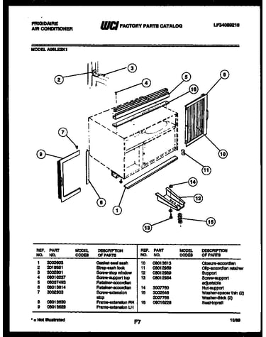 Window mounting parts