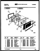 Lower oven door parts