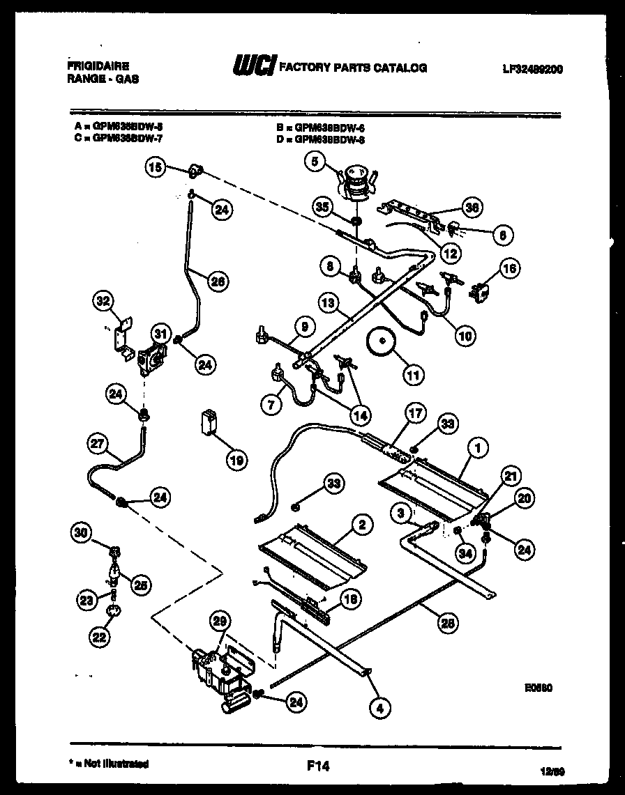 Burner, manifold and gas control