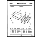 Frigidaire GPM638BDW7 drawer parts diagram