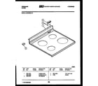 Frigidaire REGS38BLW1 cooktop parts diagram
