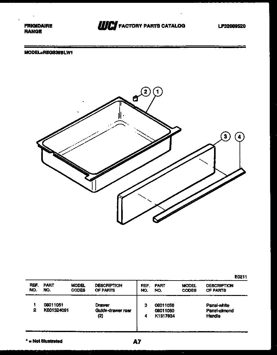 DRAWER PARTS